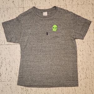 Rip N Dip Grey Alien Pocket Crewneck T Shirt